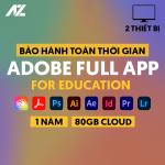 Adobe All Apps 80GB Cloud | Gói Education