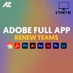 Adobe Creative Cloud Full Apps | Renew 1 Năm